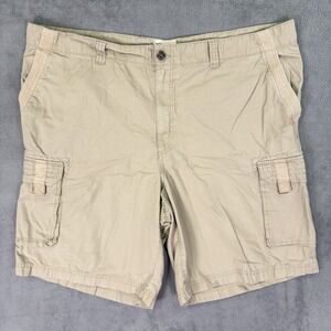 True Nation Shorts Mens‎ 48 Tan Khaki Cargo Pockets Baggy Relaxed Outdoor Hiking